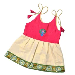 BAESD Infant Girls Kerala Kasavu Dress-picture-23