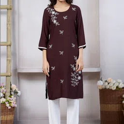 KALINI Floral Embroidered Kurti-picture-24