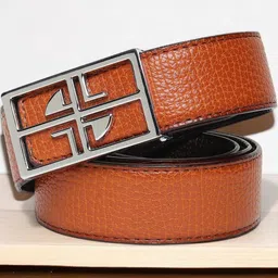 Roadster Men Textured Reversible Formal Belt image 2