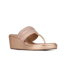 Inc 5 Embellished Ethnic Wedge Sandals image 3