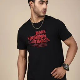 The Roadster Lifestyle Co. Men Typography Printed Regular Fit T-Shirt image 1
