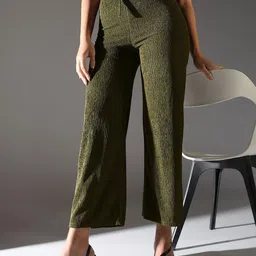 SHOWOFFFF Women Comfort Straight Fit Trousers-picture-35