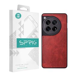 SPRIG Shock Proof Oneplus 12 Matte PU Leather Back Case-picture-35