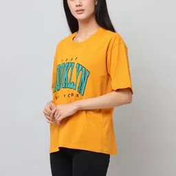 GLAMSYSTYLE Women Typography Printed 1 T-shirt image 2