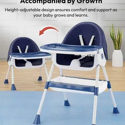 StarAndDaisy Kids Blue 3-In-1 Height Adjustable & Detachable Tray High Chair image 5