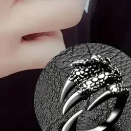 J.S ENTERPRISES Unisex Stainless Steel Oxidised Finger Ring-image-86