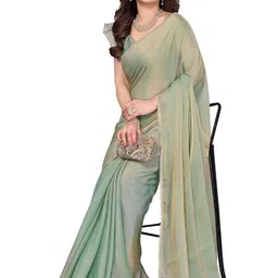 PAYAL CREATION Satin Saree image 4