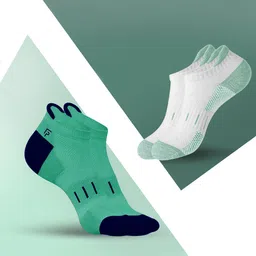 FOOTPRINTS Women Pack Of 2 Patterned Ankle-Length Socks image 1