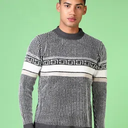 V-Mart Men Striped Pullover image 4