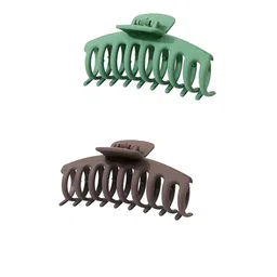 Nayakk Women Set of 2 Matte Finished Claw Clip-picture-24