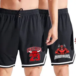 MASCARI Men Printed High-Rise Training or Gym Shorts-picture-18