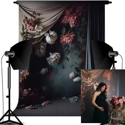 RVS STUDIOZ Abstract Classic Floral Backdrop Reflector image 1