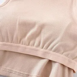 Miss Mosa By Akanksha Women Studded Cotton Peach Nicole Tank Tops with Inbuilt Bra-picture-18