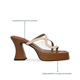 CAI PU Block Sandals with Buckles image 2