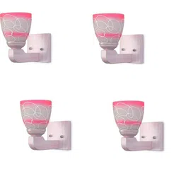 1ST TIME Pink & White Solid Glass Traditional Cylinder Wall Lamps Wall Lamps-image-42
