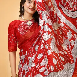 HERE&NOW Ethnic Motifs Zari Art Silk Banarasi Saree image 2