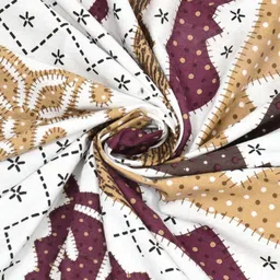 Shubastik Multicoloured 200 TC King Bedsheet with 2 Pillow Covers image 5