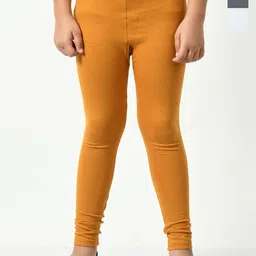 KAYU Pack Of 3 Girls Churidar Length Cotton Leggings-image-27