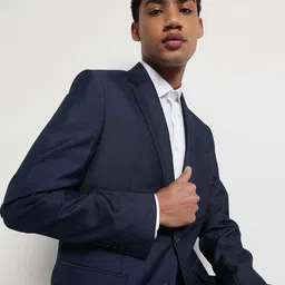 Marks & Spencer Textured Single-Breasted Blazer image 3