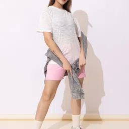 ARMISTO Athleisure Round Neck T-Shirt With Shorts Co-Ords-picture-21