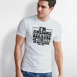 Seekbuylove Men Typography Printed Bio Finish T-shirt image 4