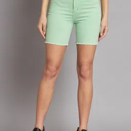 The Roadster Lifestyle Co Women Above Knee Denim Shorts-picture-29