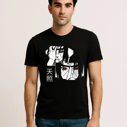 Be Crazy Men Naruto Graphic Printed Round Neck Cotton T-shirt-picture-34