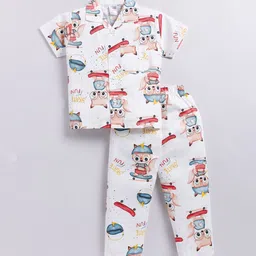 NAUTI KIDZ Boys Printed Pure Cotton Night suit-image-61