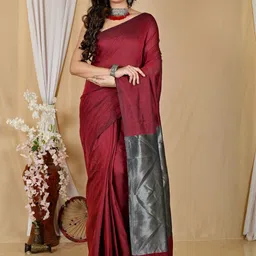 Brynbrit Woven Design Pure Cotton Handloom Khadi Saree-picture-42