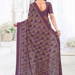 DIVASTRI Pure Chiffon Fusion Saree image 3