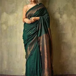 Mufa Ethnic Motifs Woven Design Zari Saree-picture-23