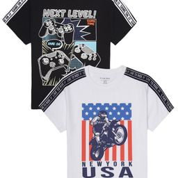 PLUM TREE Boys Graphic Printed Round Neck Cotton T-shirts-picture-7