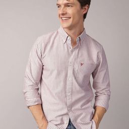 AMERICAN EAGLE OUTFITTERS Men Slim Fit Vertical Striped Cotton Casual Shirt-picture-20