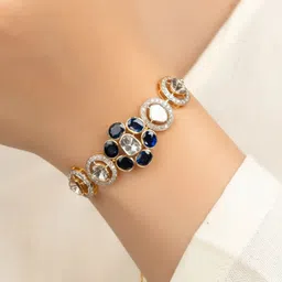 Tyaani Jewellery by Karan Johar Manasvi Polki And Diamond Loose Bracelet-image-0