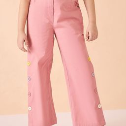 Stylo Bug Girls Smart High-Rise Cargos Trousers-picture-38