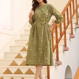 KALINI Bohemian Print A-Line Dress-picture-49