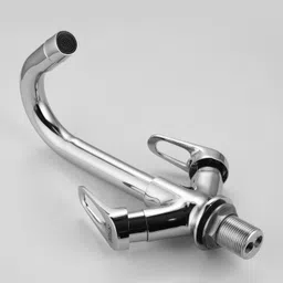 spazio Hexa SmartBuy Premium Quality Brass Center Hole Mixer For Kitchen Sink Wash Basin Taps 2 in 1 With 360 Degree Revolving Spout, Hot/Cold Water For Kitchen Sink, Wash Basin Mixer Faucet image 4