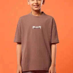 Technosport Boys Mauve Polyester Tshirts image 5