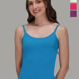 AMUL COMFY Women Pack Of 4 Non-Padded Pure Cotton Camisoles-picture-21