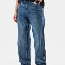 Snitch Men Cotton Relaxed Fit Mid-Rise Light Fade Jeans-picture-18