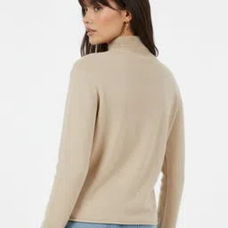 glitchez High Neck Pure Cotton Oversized Pullover image 3
