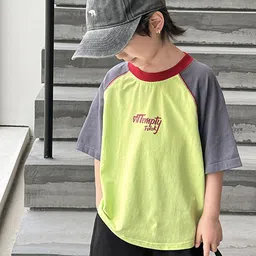 LULU & SKY Boys Striped Extended Sleeves Applique T-shirt image 4