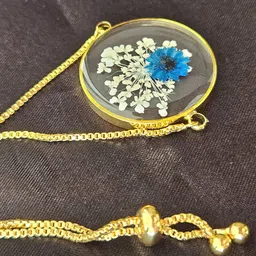 Elnorah Women Handcrafted Gold-Plated Link Bracelet-picture-40