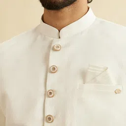 Manyavar Men Self Designed Sherwani Set image 2