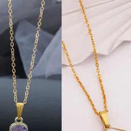 SZN Set Of 2 Gold-Plated Necklace with S-Hook Closure-picture-28