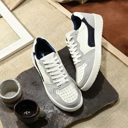 Overdrive Men Colourblocked Leather Sneakers-picture-23