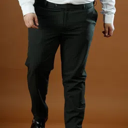 Muffynn Men Relaxed Straight Leg Straight Fit Formal Trousers-picture-24