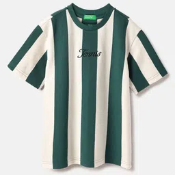 United Colors of Benetton Boys Striped Round Neck Cotton T-shirt-picture-55