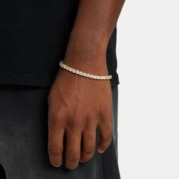 LITCHI Men Gold-Toned Stainless Steel Bracelet-picture-15