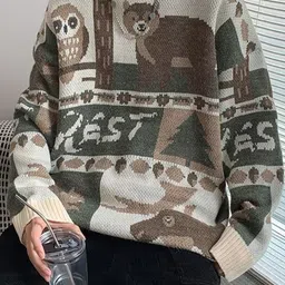 StyleCast x Revolte Printed Round Neck Pullover image 3